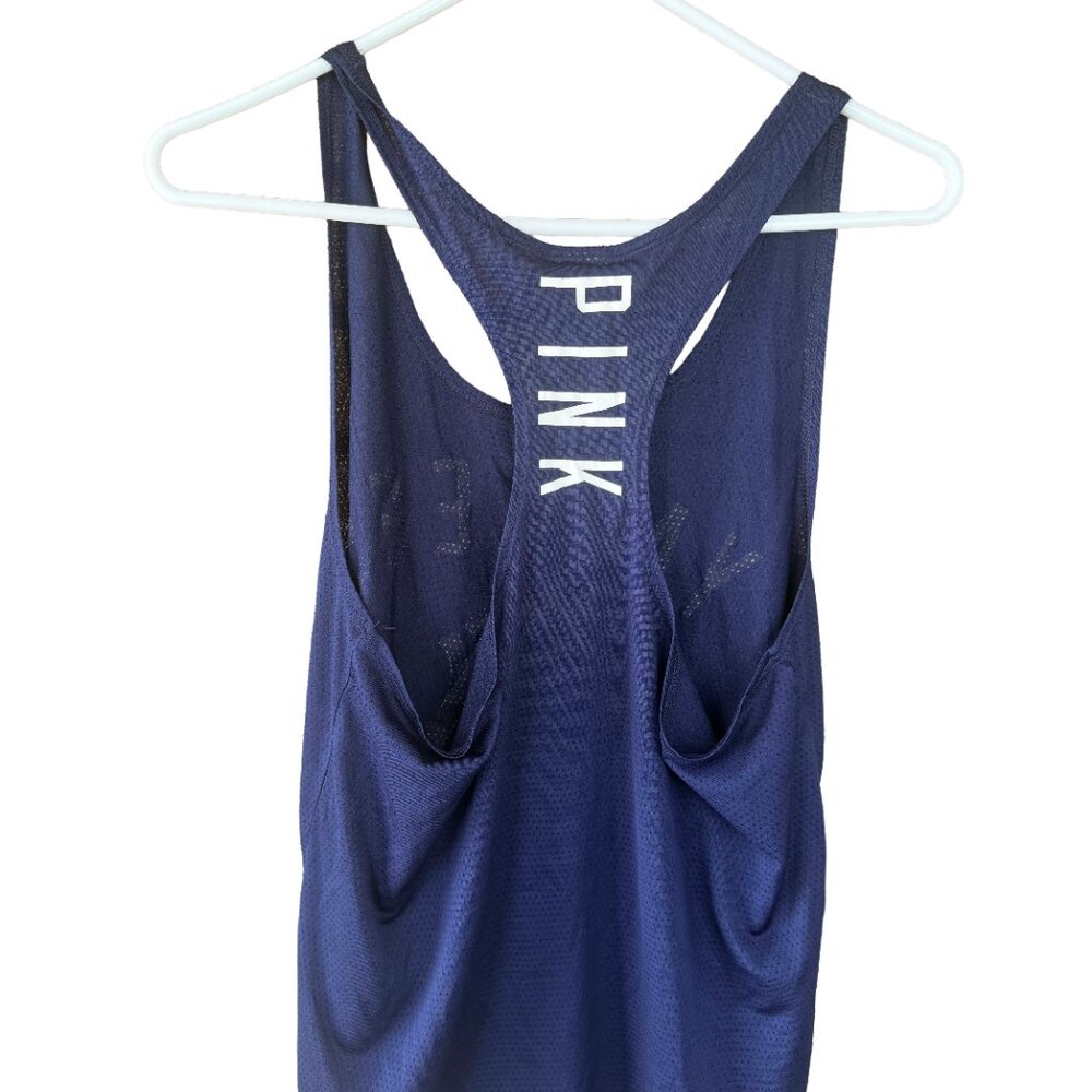 PINK Victoria's Secret NY Yankees Racerback Tank Navy 2013 Athletic Mesh Small - Picture 5 of 5